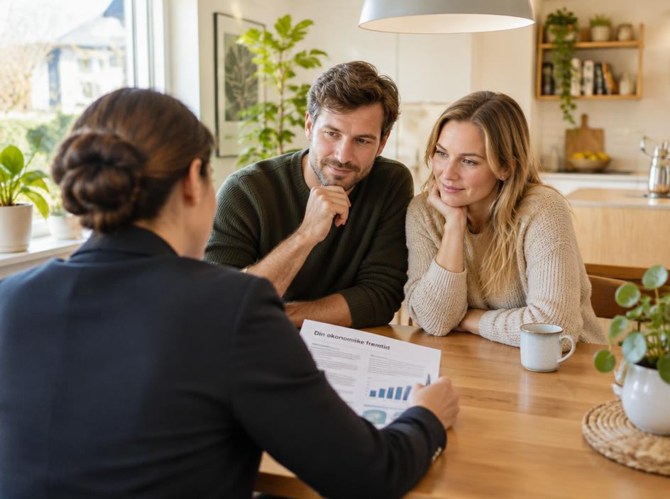 Een koppel krijgt persoonlijk advies aan de keukentafel